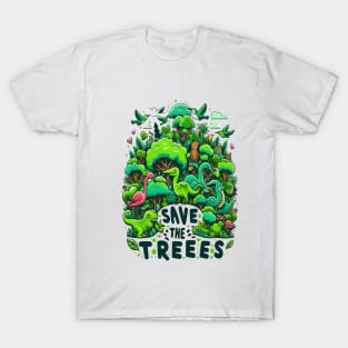 Prehistoric Guardians: Save the Trees T-Shirt